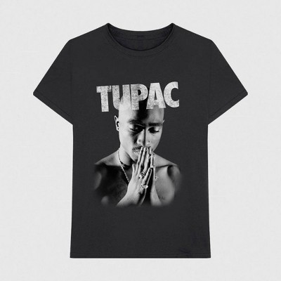 black and red tupac shirt