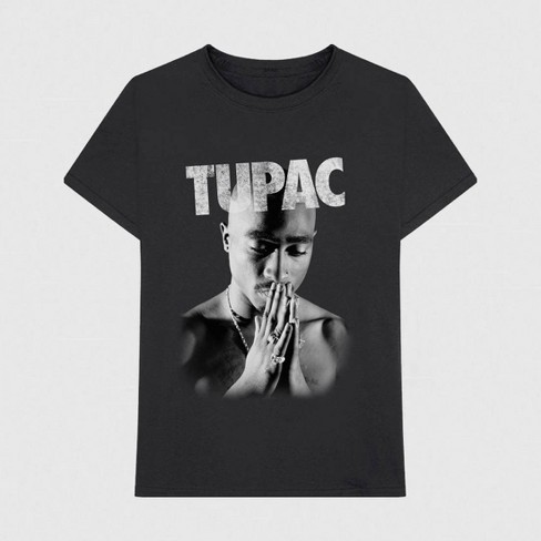 Men's Tupac Short Sleeve Graphic T-Shirt - Black M