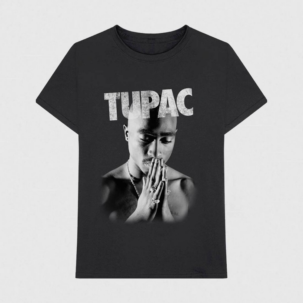 Men's Tupac Short Sleeve Graphic T-Shirt - Black XL was $12.99 now $8.0 (38.0% off)