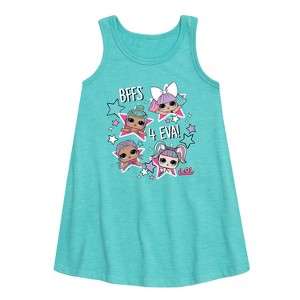 - LOL Surprise! - BFFS 4 EVA Graphic Sleeveless Aline Dress - 1 of 3