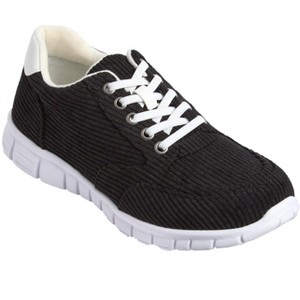 Comfortview The Anise Slip On Sneaker - 8 M, Black (Wide Widths