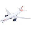 Boeing 777-200ER Commercial Aircraft "British Airways" White with Tail Stripes 1/400 Diecast Model Airplane by GeminiJets - image 2 of 3