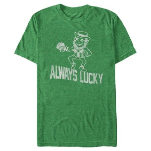 Men's Lost Gods St. Patrick's Day Always Lucky Distressed T-Shirt - 1 of 4