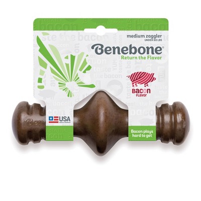 benebone bacon flavored wishbone chew toy
