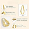 Large Oval Hoop Earrings, Lightweight, Hypoallergenic, Non - Tarnish, 20/30/40mm - 4 of 4