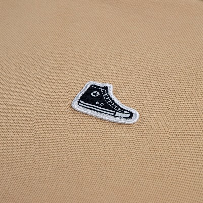 Converse Boys' Short Sleeve Hightops Patch Oversized T-Shirt - Tan L — фото 4