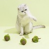 ZEZE Green Acorn Catnip Toy with Matatabi stick-Green - 3 of 4