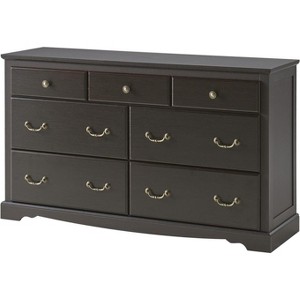 AMERLIFE Drawer Dresser, Farmhouse Chest of Drawers with Vintage Metal Handle - 1 of 4