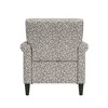 HL Home,Jean Rolled Arm Chair with Nailheads in Tan Curly Vine - 3 of 4
