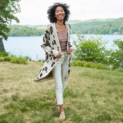animal print cardigans