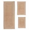 Opulent Collection Cotton Reversible Tufted Set of 3 Bath Rug Set - Home Weavers - 2 of 4