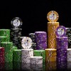 Slickblue 13.5-Gram Poker Chips 25-Pack, Desert Heat Theme, Greek Key Mold, Clay Composite, $5-$1K - 3 of 3