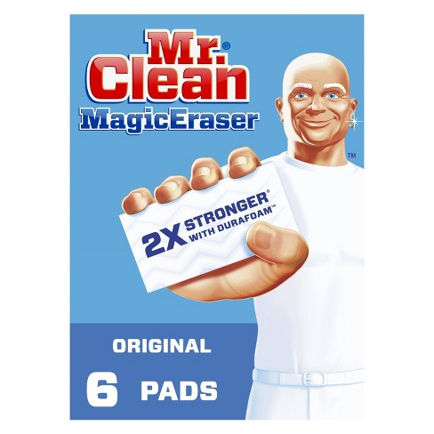 Miếng tẩy sạch gốc Magic Eraser của Mr. Clean với Durafoam - 6 cái: Miếng tẩy sạch gốc Magic Eraser của Mr. Clean với Durafoam - 6 cái là sản phẩm hoàn hảo để giúp bạn giải quyết các vết bẩn khó chịu. Với chất liệu đặc biệt, sản phẩm này giúp bạn làm sạch toàn bộ các khu vực trong nhà từ bàn ăn, bếp đến phòng tắm một cách dễ dàng và nhanh chóng. Đặc biệt, với gói 6 cái, bạn sẽ có đủ số lượng sản phẩm để sử dụng trong một khoảng thời gian dài.
