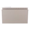 Smead TUFF  Hanging File Folder with Easy Slide  Tab,1/3-Cut Sliding Tab,  Legal Size, Steel Gray, 18 per Box (64093) - 3 of 4
