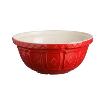 Red Co. Large Clear Glass Mixing Bowl with Ribbed Surface, for Mixing — Red  Co. Goods