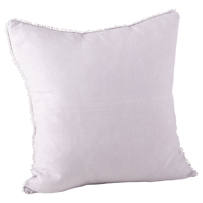 20"x20" Oversize Pom-Pom Design Square Throw Pillow - Saro Lifestyle, 1 of 6