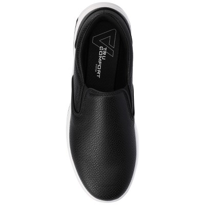 Vance Co. Vance Mens Townes Comfort Perforated Slip-on Sneaker, Black 10.5 — фото 4