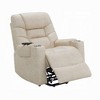 Royal Hampton Power Recliner Lift Chair with Heating Massage, Gray Faux Leather - 4 of 4