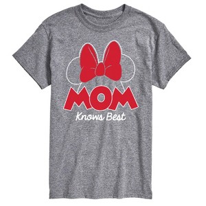 Men's - Disney - Mom Knows Best Minnie Short Sleeve Graphic T-Shirt - 1 of 4