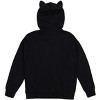 MiMi & Neko Night, Moon Stars, Character on Black Cat Adult Hoodie - 3 of 3