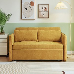 NicBex Convertible Sleeper Chair,Modern Pull-out Sofa Bed with Backrest,Comfortable Couches for Living Room,Black/Beige/Yellow/Ivory - 1 of 4