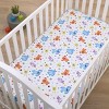 NoJo Disney Monsters Inc. Blue, Green, Orange and White, Sully and Mike Super Soft Nursery Fitted Crib Sheet - 4 of 4