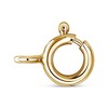 Haus of Brilliance 10K Yellow Gold Plated Silver 1/10 cttw Diamond Open Heart Pendent Necklace - 3 of 4