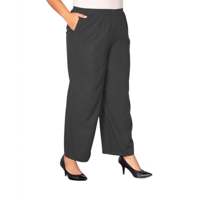 Women's Wide Leg Rayon Pants - Plus - On The Plus Side