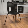 Emma and Oliver Multipurpose Designer Plastic Cafe Stack Chair - 2 of 4