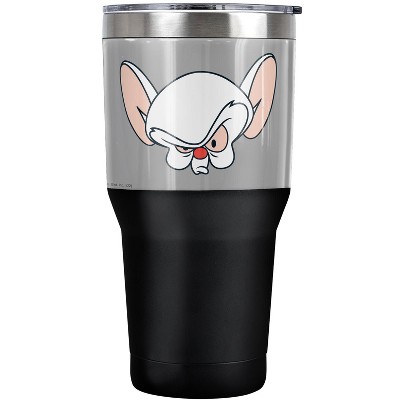 Pinky And The Brain Brain Steel Tumbler 30oz Coffee Travel Mug