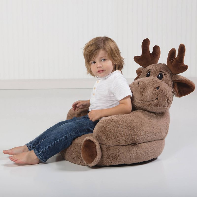 Moose Plush Character Kids&#39; Chair - Trend Lab, 4 of 6