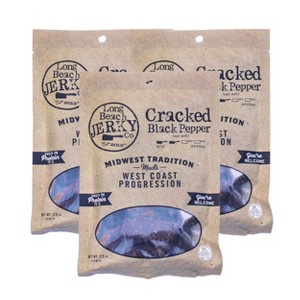 JVL Enterprises 2.5 oz Cracked Black Pepper Beef Jerky - Pack of 3 - 1 of 4