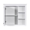 NicBex Wall Mounted Bathroom Storage Cabinet,30'' x28'' Medicine Cabinet with 3 Open Shelves and Mirror,Bathroom Storage Cabinet for Bathroom - 4 of 4