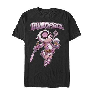Men's Marvel Cute Chibi Gwenpool T-Shirt - 1 of 4