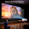 SUGIFT Portable Mini Projector 30 to 120 Inch Screen Keystone 15° Correction HDMI USB AV TF VGA for Home Outdoor Movie Office - 3 of 4
