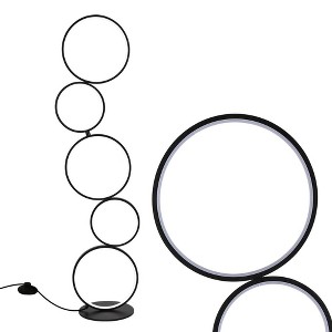 46.06 in. Black Mattle Standard Floor Lamp - 1 of 4