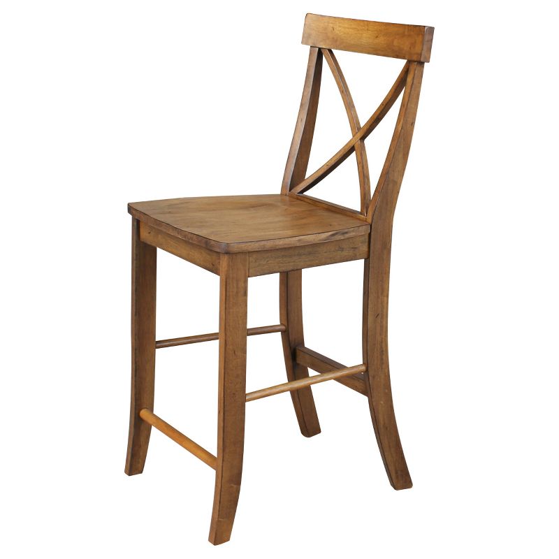 24" Martha X Back Counter Height Barstool - International Concepts, 6 of 10