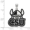 Black Bow Jewelry Sterling Silver Cleveland State Vikings NCAA Extra Large Pendant - 2 of 3