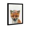 Wynwood Studio 15"x21" Cute Baby Fox Animals Framed Art Print: Modern Decor, Digital Zoo/Wildlife, Black Frame, Wall Mounted - 2 of 4