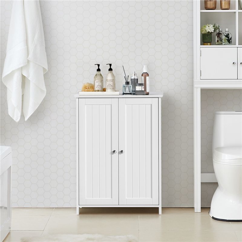 Yaheetech Free-Standing Bathroom Cabinet with Adjustable Shelves, 2 of 11