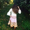 Mi Amore Gigi Peasant Skirt & Flower Hair Accessory - 2 of 3