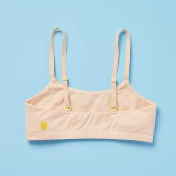 Yellowberry Girls' 3pk Best Cotton Starter Bras With Convertible Straps -  Xx Large, Mocha : Target