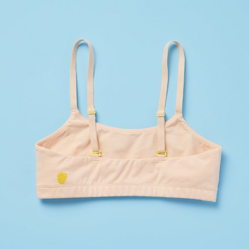 Yellowberry Girls' Super Soft Cotton First Training Bra With Convertible  Straps : Target