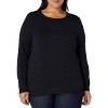 Women's Classic Fit Long Sleeve Lightweight Knit Crewneck Sweater Casual Basic Tops - 4 of 4