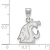 Black Bow Jewelry 14k White Gold Washington State Cougars NCAA Medium Pendant - 2 of 3