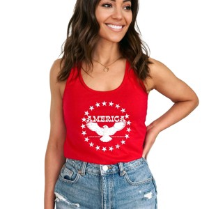 Simply Sage Market America Circle Stars Racerback Tank - 1 of 3