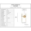 Urban Ambiance Luxury Contemporary Wall Sconce 16.625''H x 10.375''W,  Olde Brass Finish,  Parkes Collection, UHP4235 - 3 of 4
