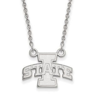 Black Bow Jewelry Sterling Silver Iowa State Cyclones NCAA Necklace 18 Inch - 1 of 4
