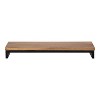 24 X 9 Ozias Shelf With Hooks Rustic Brown/black - Kate & Laurel All  Things Decor : Target