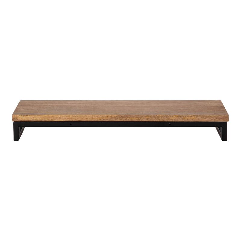 24&#34; x 3&#34; Lankford Wood Shelf Natural/Black - Kate &#38; Laurel All Things Decor, 4 of 11